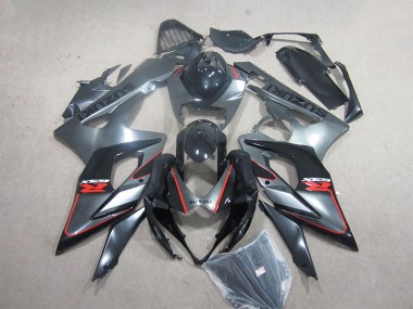 Preto Vermelho Injeção Kit Carenagem GSXR 1000 K5 05-06