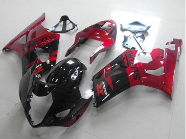 Preto Vermelho Kits Carenagem Moto GSXR 1000 K3 03-04