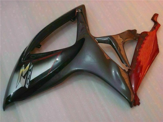 Preto Vermelho Moto Plásticos GSXR 600 / 750 K6 06-07 Preto Vermelho Moto Plásticos GSXR 600 / 750 K6 06-07