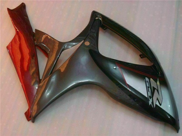 Preto Vermelho Moto Plásticos GSXR 600 / 750 K6 06-07 Preto Vermelho Moto Plásticos GSXR 600 / 750 K6 06-07