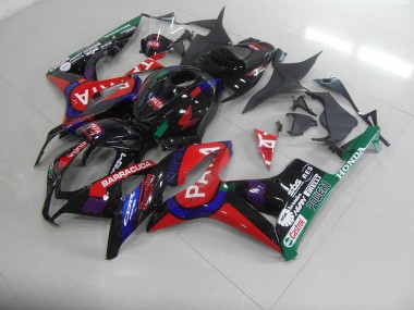 Preto Vermelho Pata Carenagem Moto CBR 600RR 07-08