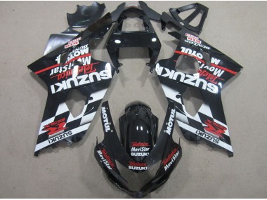 Preto Vermelho Telefumia Movistar Carenagem Moto GSXR 600 K4 04-05