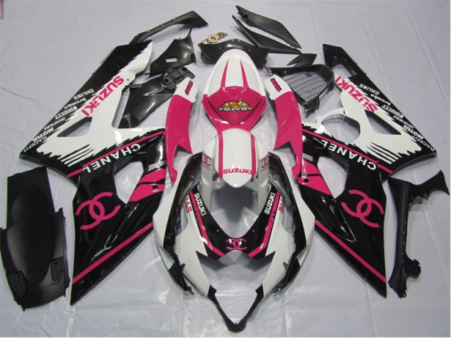Rosa Chanel Carenagem Moto GSXR 600 K6 06-07 Rosa Chanel Carenagem Moto GSXR 600 K6 06-07