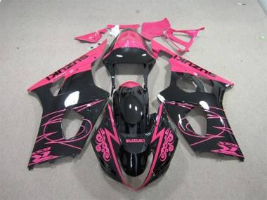 Rosa Preto Carenagem Moto GSXR 1000 K3 03-04