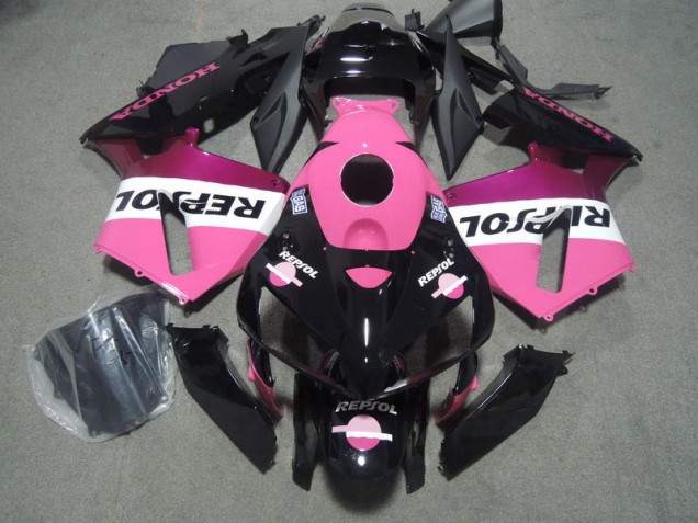 Rosa Preto Repsol Carenagem Moto CBR 600RR 05-06