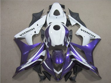 Roxo Branco Carenagem Moto CBR 600RR 07-08