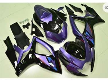 Roxo Preto Carenagem Moto GSXR 600 / 750 K6 06-07