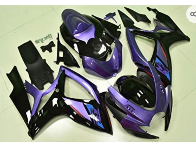 Roxo Preto Carenagem Moto GSXR 600 / 750 K6 06-07