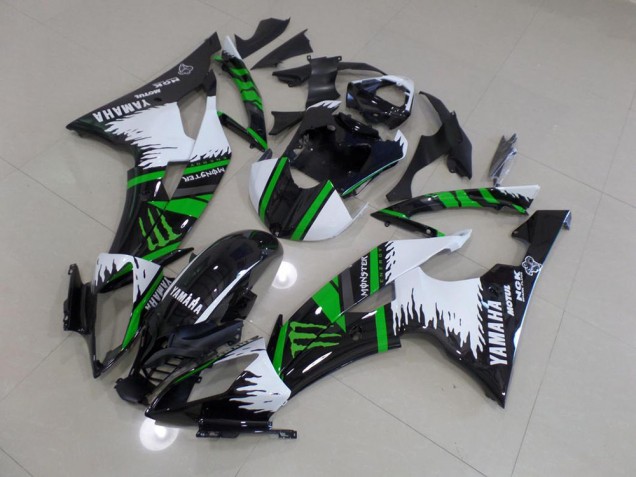 Special Branco Verde Monster Carenagem Moto R6 08-16 Special Branco Verde Monster Carenagem Moto R6 08-16