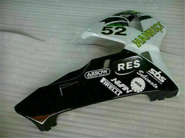 Verde Branco Preto Carenagem Moto CBR 600RR 03-04