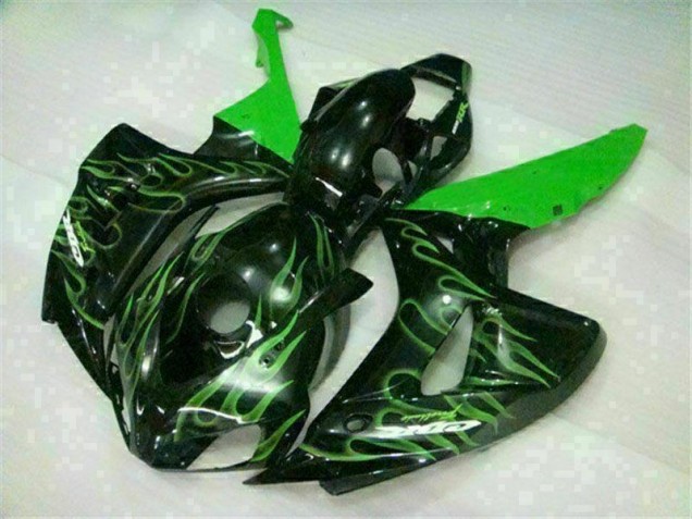 Verde Chama Preto Carenagem Moto CBR 1000RR 06-07