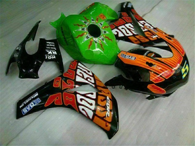 Verde Laranja Carenagem Moto CBR 1000RR 08-11