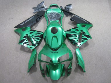 Verde Preto Carenagem Moto CBR 600RR 03-04