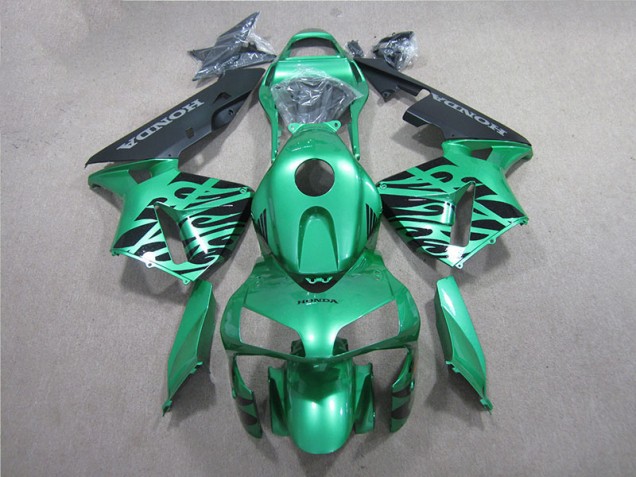 Verde Preto Carenagem Moto CBR 600RR 05-06 Verde Preto Carenagem Moto CBR 600RR 05-06