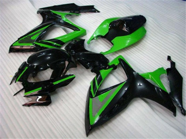 Verde Preto Carenagem Moto GSXR 600 / 750 K8 08-10 Verde Preto Carenagem Moto GSXR 600 / 750 K8 08-10