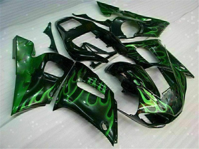 Verde Preto Carenagem Moto R6 98-02