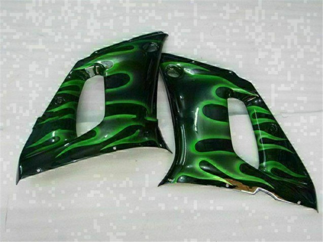 Verde Preto Carenagem Moto R6 98-02