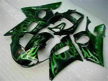 Verde Preto Carenagem Moto R6 98-02