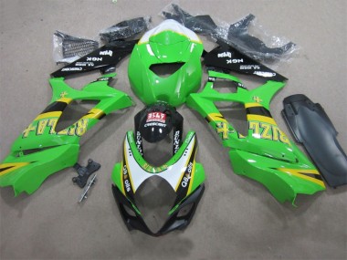 Verde Rizla Q8 Oils Carenagem Moto GSXR 1000 K7 07-08