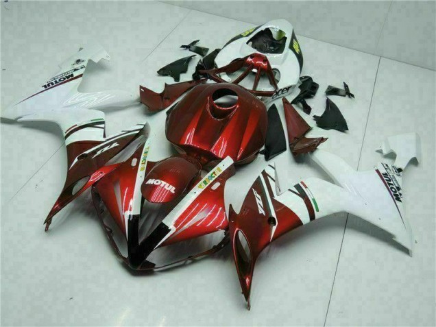 Vermelho Abs Kits Completos Carenagem Moto R1 04-06