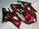 Vermelho Abs Motocicleta Plásticos GSXR 1000 K3 03-04
