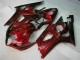 Vermelho Abs Motocicleta Plásticos GSXR 1000 K3 03-04