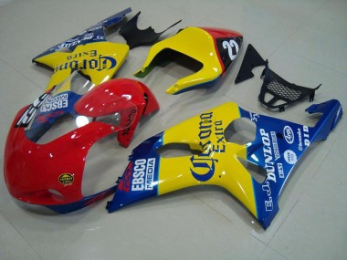 Vermelho Amarelo Azul Corona Corrida Carenagem Moto GSXR 1000 K1 00-02