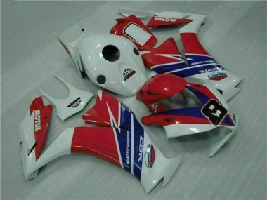 Vermelho Azul Branco Carenagem Moto CBR 1000RR 12-16