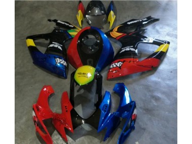 Vermelho Azul Carenagem Moto GSXR 600 / 750 K6 06-07