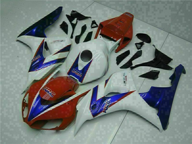 Vermelho Branco Abs Carenagem Moto CBR 1000RR 04-05