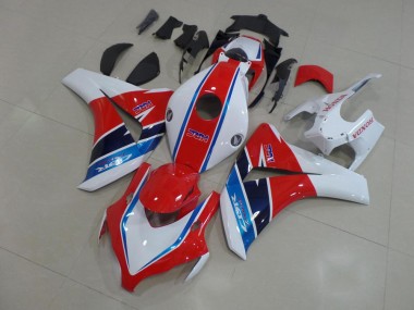 Vermelho Branco Azul HRC Kits Completo Carenagem Moto CBR 1000RR 08-11