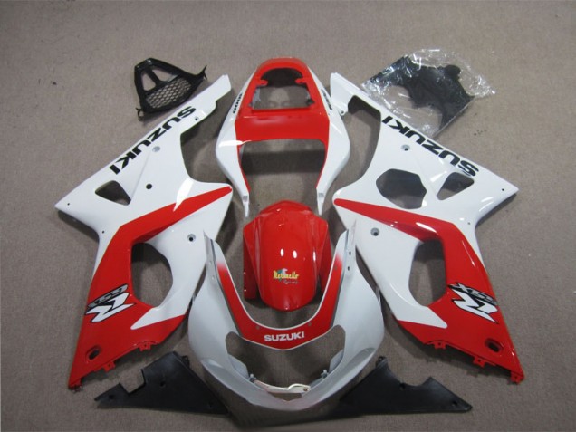Vermelho Branco Carenagem Moto GSXR 1000 K3 03-04