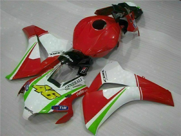 Vermelho Branco Carroçaria Moto CBR 1000RR 08-11