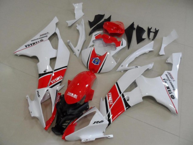 Vermelho Branco Estilo OEM Carenagem Moto R6 08-16