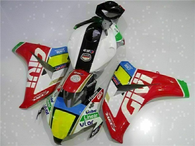 Vermelho Branco Kit Carenagem Moto CBR 1000RR 08-11 Vermelho Branco Kit Carenagem Moto CBR 1000RR 08-11