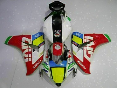 Vermelho Branco Kit Carenagem Moto CBR 1000RR 08-11