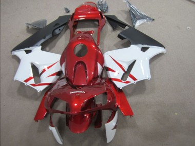 Vermelho Branco Kit Carenagem Moto CBR 600RR 03-04