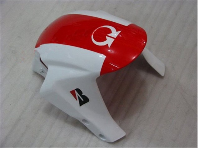 Vermelho Branco Kit Carenagem Moto CBR 600RR 07-08 Vermelho Branco Kit Carenagem Moto CBR 600RR 07-08