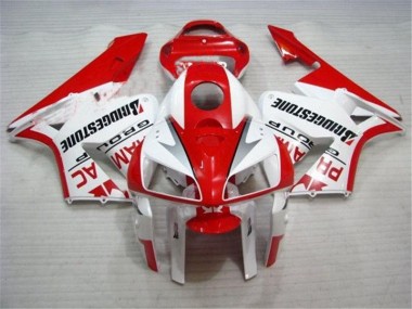 Vermelho Branco Kit Carenagem Moto CBR 600RR 07-08
