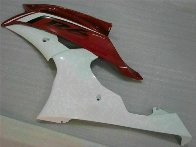 Vermelho Branco Kit Carenagem Moto R6 08-16