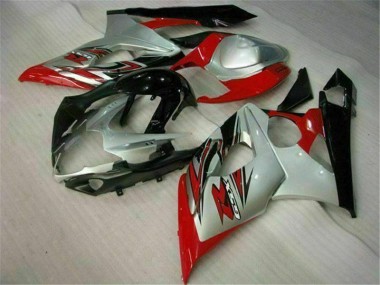 Vermelho Branco Moto Plástico GSXR 1000 K5 05-06