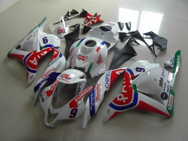 Vermelho Branco Pata Carenagem Moto CBR 600RR 09-12