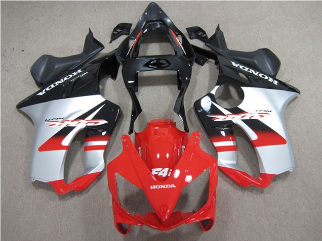 Vermelho Branco Preto Carenagem Moto CBR 600 F4i 01-03
