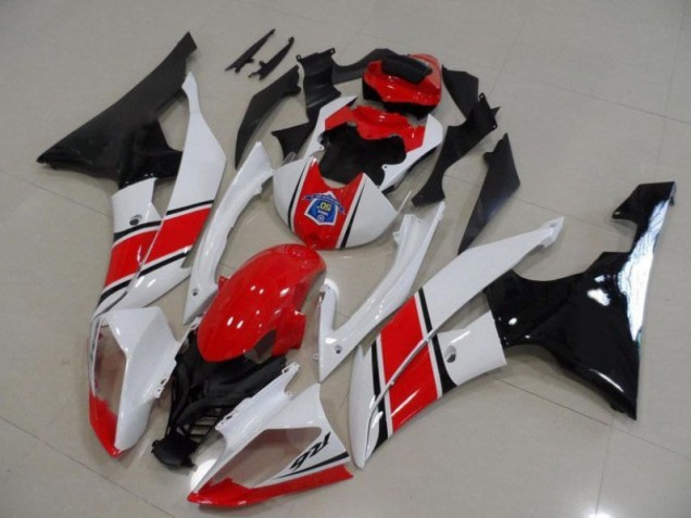 Vermelho Branco Preto Carroçaria Moto R6 08-16 Vermelho Branco Preto Carroçaria Moto R6 08-16