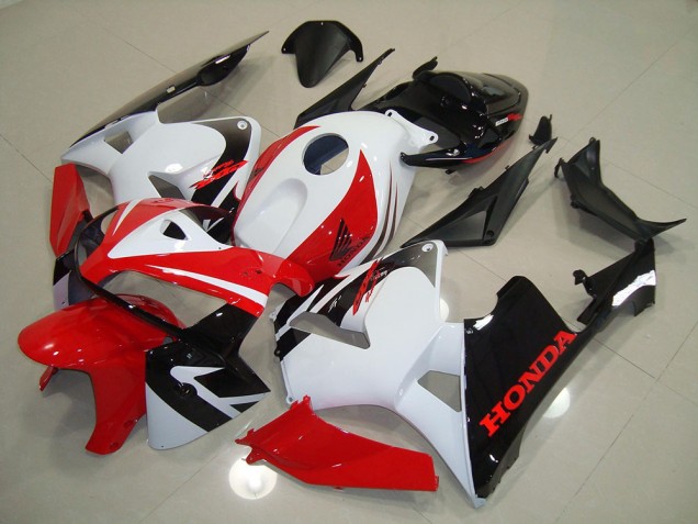 Vermelho Branco Preto Injeção Kit Carenagem CBR 600RR 05-06 Vermelho Branco Preto Injeção Kit Carenagem CBR 600RR 05-06