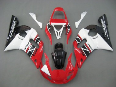 Vermelho Branco Preto Kit Completo Carenagem Moto R6 98-02