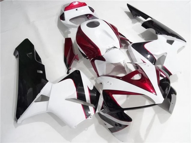 Vermelho Branco Preto Kits Completo Carenagem Moto CBR 600RR 05-06 Vermelho Branco Preto Kits Completo Carenagem Moto CBR 600RR 05-06