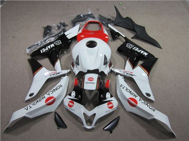 Vermelho Branco Preto Konica Minolta MAPEI Carenagem Moto CBR 600RR 07-08