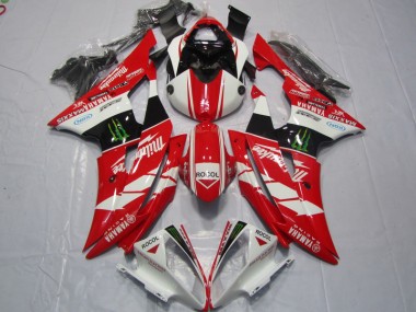 Vermelho Branco Rocol Carenagem Moto R6 08-16