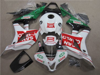 Vermelho Branco San Carlo Carenagem Moto CBR 600RR 07-08